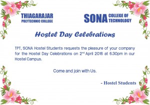 Hostel day Invitation