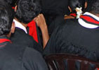 Graduates awaiting for their convacation