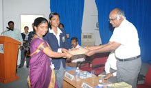 Prof.M.Sumathi, M.Shanmuga Priya, receive awards