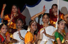 international students with indian flag