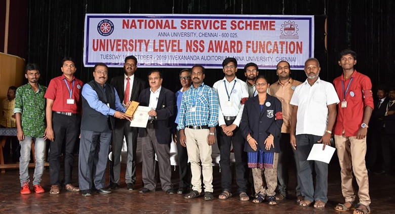 Anna University NSS Awards 2019