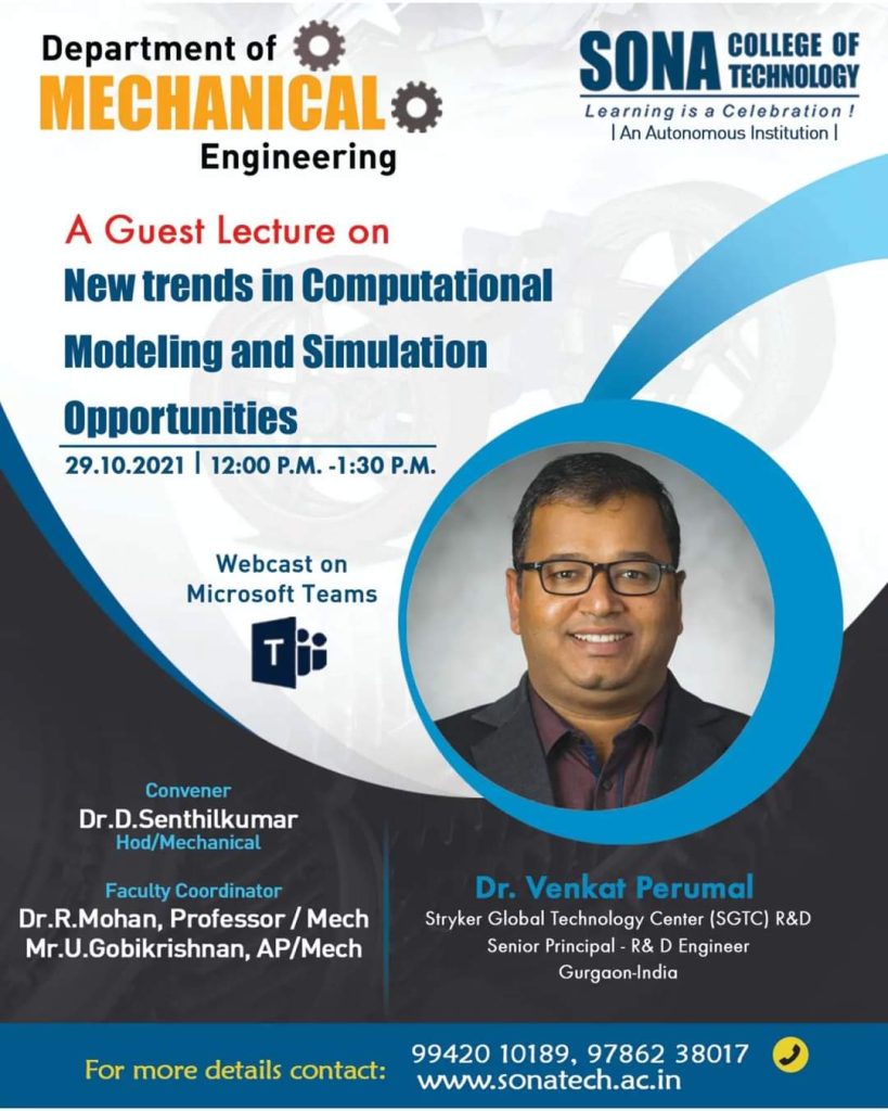 A Guest Lecture on New trends in Computational Modeling and Simulation Opportunities 
