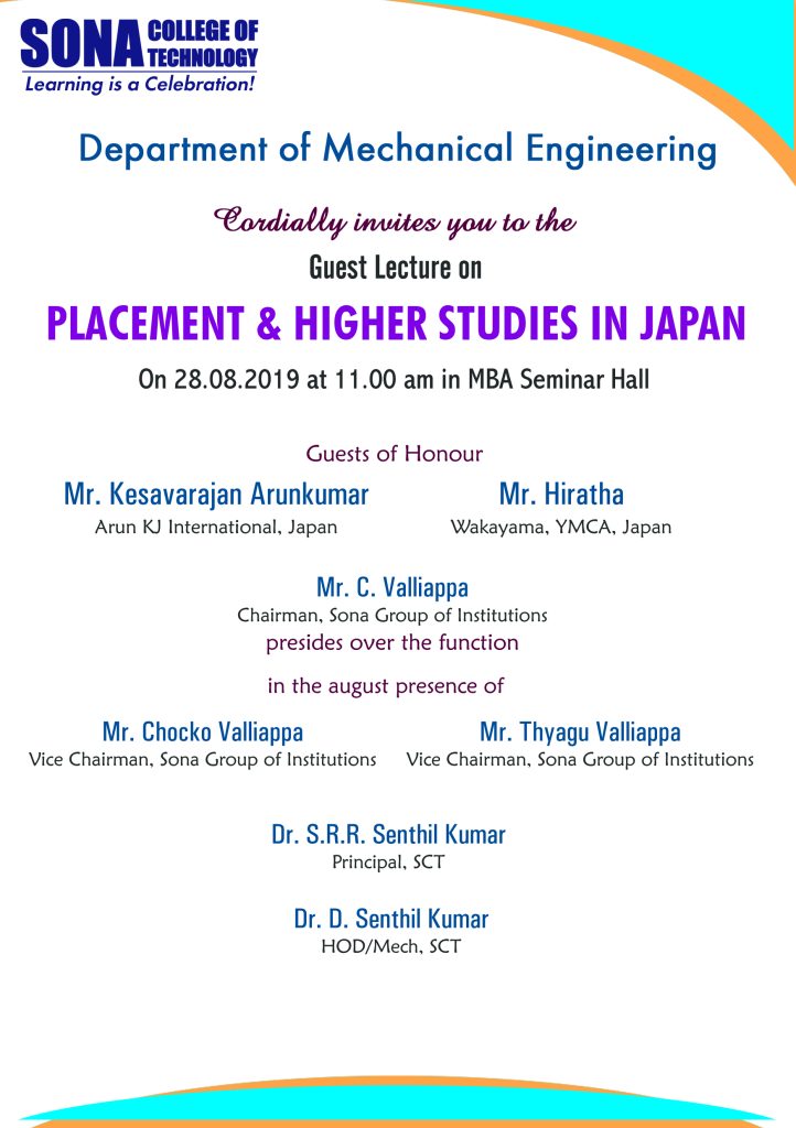 Placement &Higher Studies in Japan 