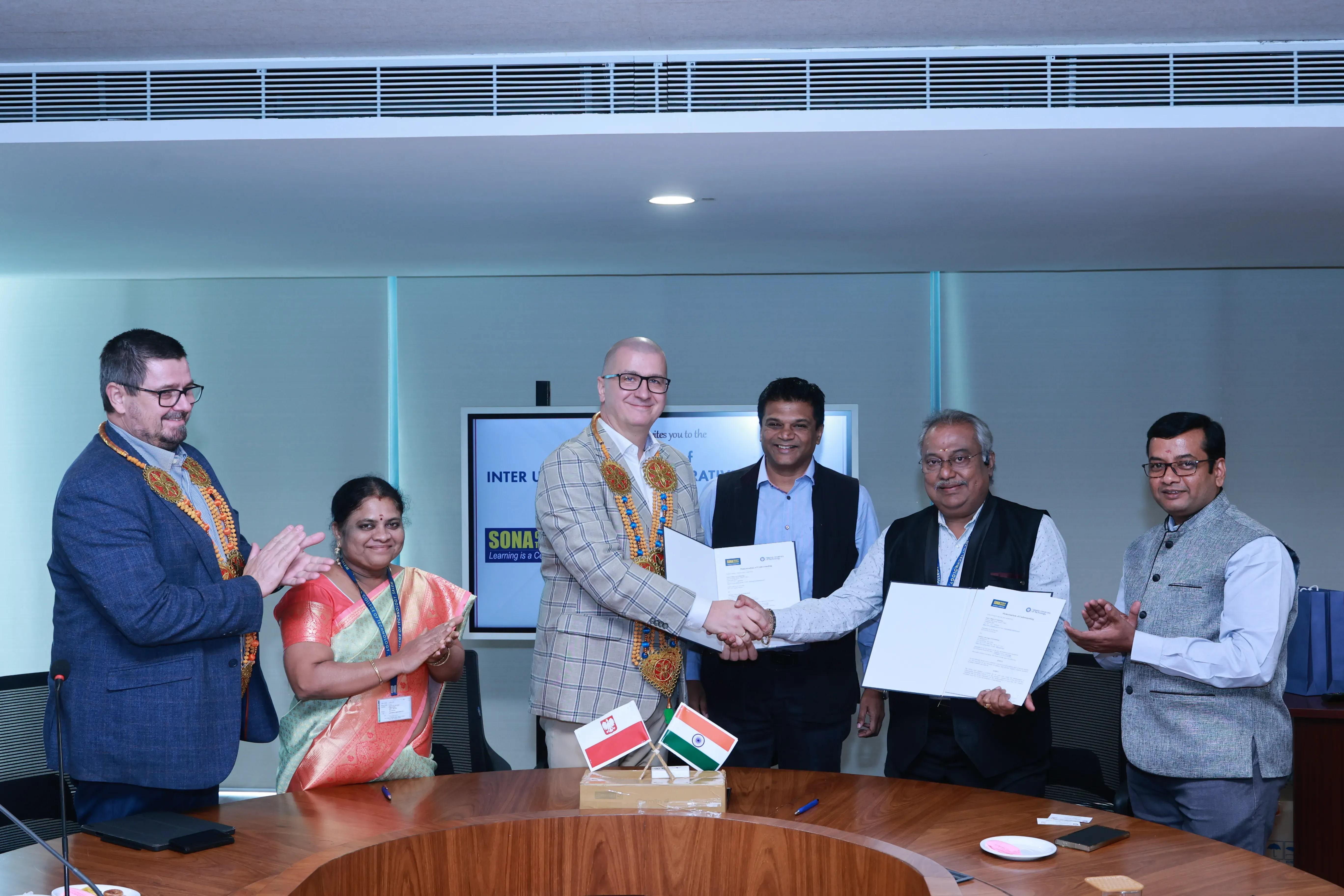 MoU between Sona College of Technology and Silesian University of Technology, Poland