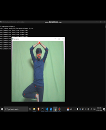 AI Based Yoga Trainer Output 1