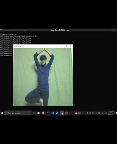 AI Based Yoga Trainer Output 2