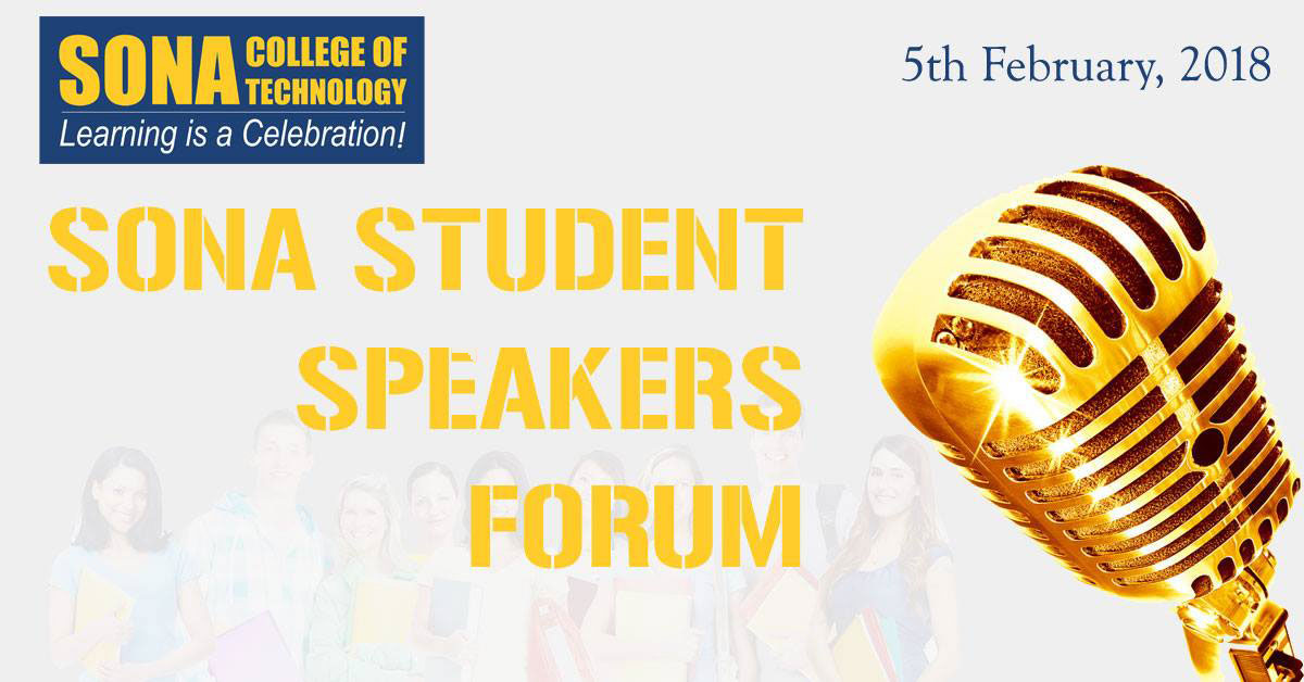 Sona Students Speakers Forum