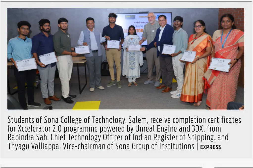 Sona College Students Complete Xccelerator 2.0 Program